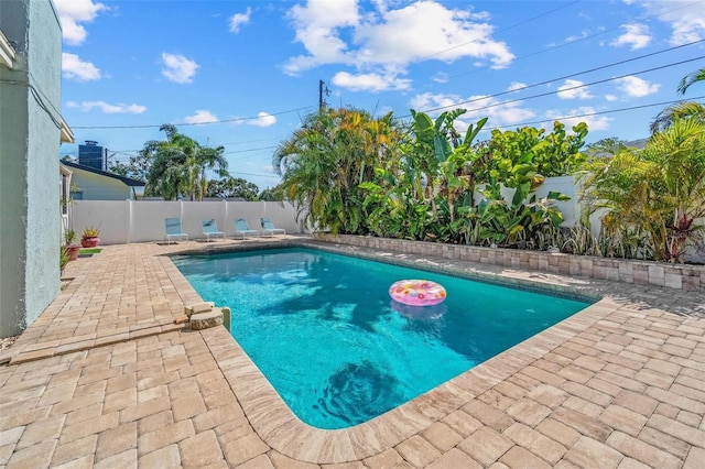 10339 111th St, Largo, FL 33778 - view of swimming pool featuring a fenced backyard and a patio