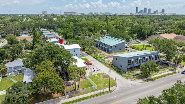1771 Russell St S, Saint Petersburg, FL 33712 - aerial view of city skyline and a tree filled landscape