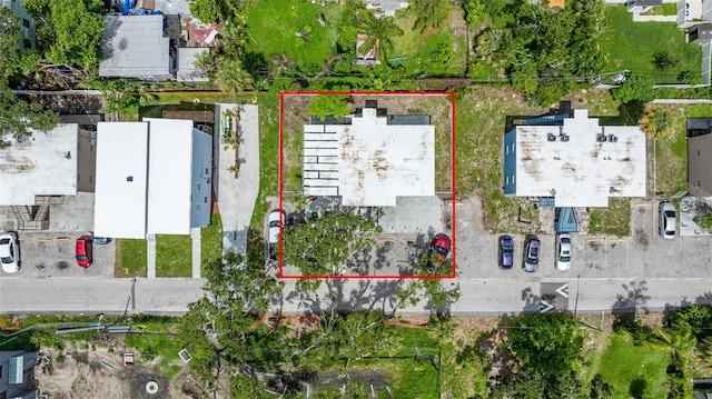 1771 Russell St S, Saint Petersburg, FL 33712 - aerial overview of property's location featuring property boundaries highlighted