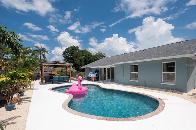 3905 31st Ave W, Bradenton, FL 34205 - view of pool with a gazebo, a patio area, and outdoor lounge area