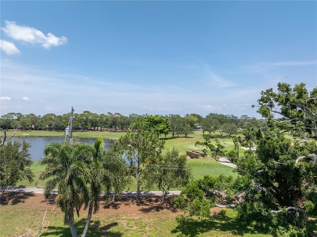 167 Almedo Way NE, Saint Petersburg, FL 33704 - water view with a tree filled landscape and a golf club