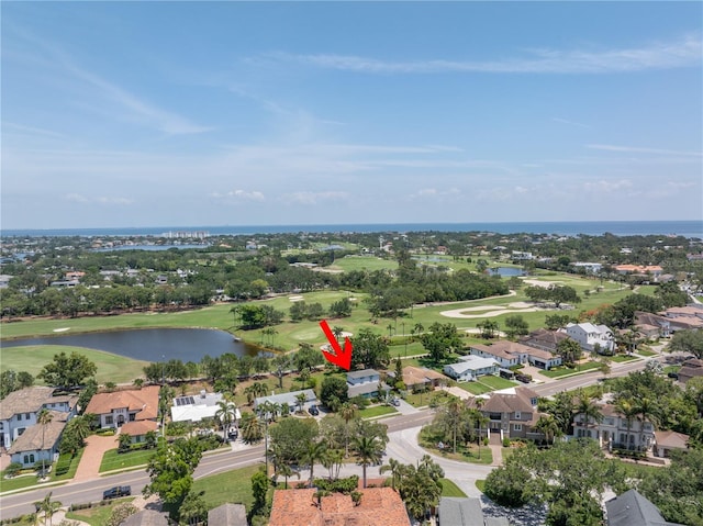 167 Almedo Way NE, Saint Petersburg, FL 33704 - aerial view of residential area with a local golf course and a nearby body of water