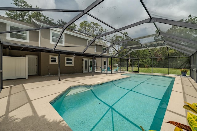 4044 Red Fox Ct, Wesley Chapel, FL 33543 - outdoor pool featuring a patio area and a lanai