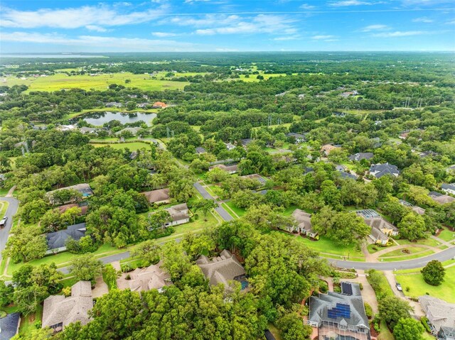 17802 Mission Oak Dr, Lithia, FL 33547 - aerial view of residential area featuring a large body of water