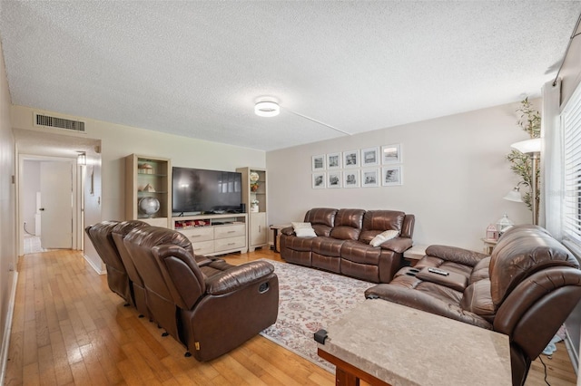 11809 Raintree Lake Ln Unit A, Tampa, FL 33617 - living area with a textured ceiling and light wood-type flooring