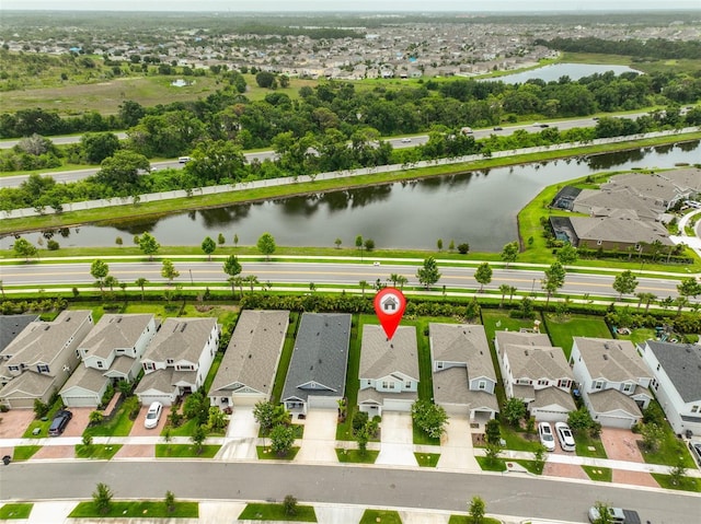 5511 Del Coronado Dr, Apollo Beach, FL 33572 - aerial perspective of suburban area featuring a large body of water