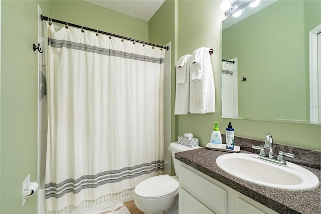 14320 Tree Swallow Way, Lakewood Ranch, FL 34202 - bathroom with toilet, vanity, and a shower with shower curtain