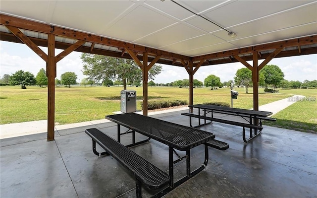 14320 Tree Swallow Way, Lakewood Ranch, FL 34202 - view of home's community with a patio area and a lawn
