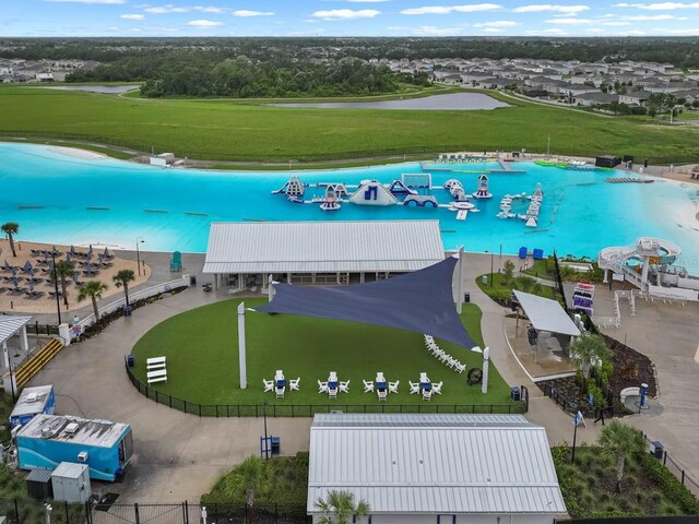 5006 Jackel Chase Dr, Wimauma, FL 33598 - aerial view of a local golf course and a nearby body of water
