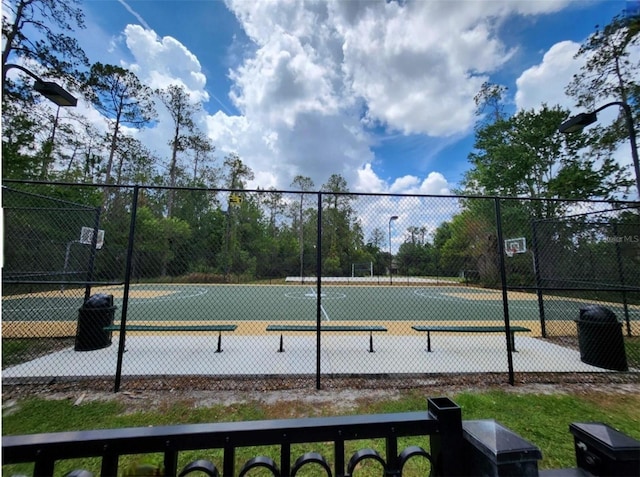 3901 Silverlake Way, Wesley Chapel, FL 33544 - view of tennis court with community basketball court