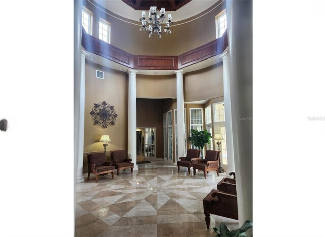 3901 Silverlake Way, Wesley Chapel, FL 33544 - common area with a high ceiling