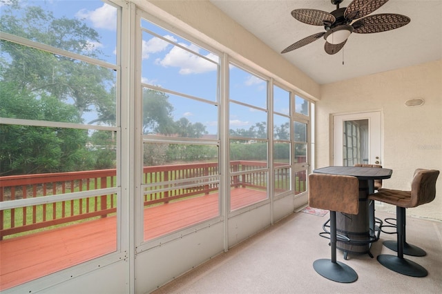 6330 99th Way N Unit 14B, Seminole, FL 33708 - sunroom / solarium with ceiling fan