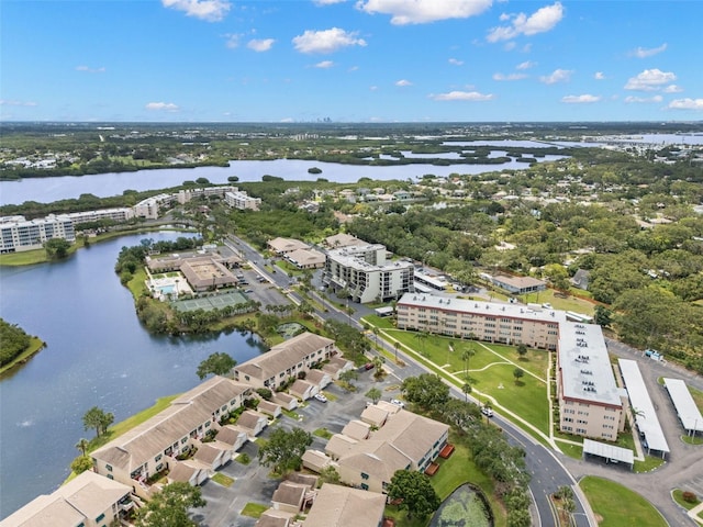 6330 99th Way N Unit 14B, Seminole, FL 33708 - drone / aerial view of apartment complex and a nearby body of water