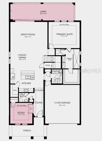 33306 Castaway Loop, Wesley Chapel, FL 33543 - floor plan / room layout