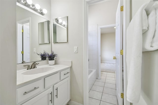 10244 Shadow Branch Dr, Tampa, FL 33647 - bathroom featuring vanity and tile patterned flooring