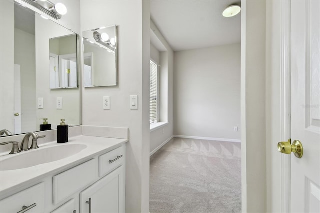 10244 Shadow Branch Dr, Tampa, FL 33647 - bathroom with vanity and baseboards