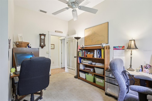 1803 143rd Ct E, Bradenton, FL 34212 - home office featuring ceiling fan