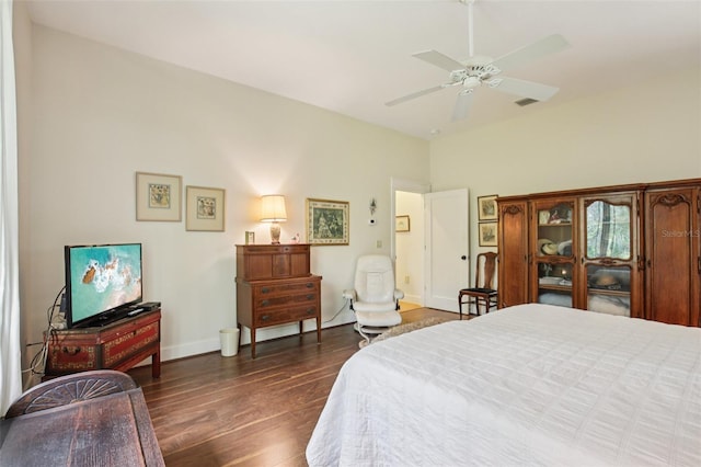 1803 143rd Ct E, Bradenton, FL 34212 - bedroom featuring wood finished floors, baseboards, and a ceiling fan
