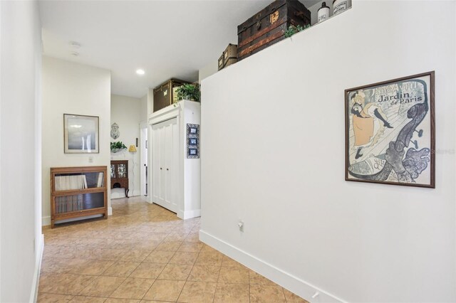 1803 143rd Ct E, Bradenton, FL 34212 - corridor with baseboards and recessed lighting