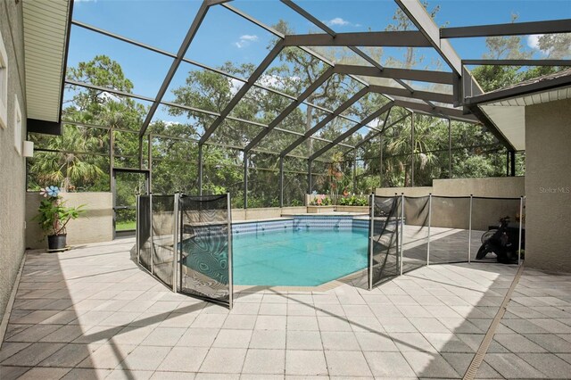 1803 143rd Ct E, Bradenton, FL 34212 - view of swimming pool with a patio and a lanai