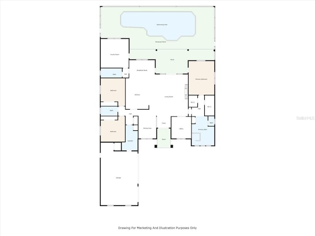 15415 Mulholland Rd, Parrish, FL 34219 - floor plan / room layout