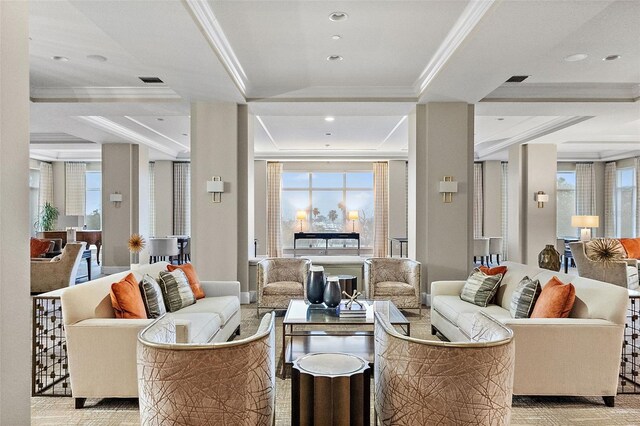 100 Beach Dr NE Unit 301, Saint Petersburg, FL 33701 - community lobby featuring crown molding