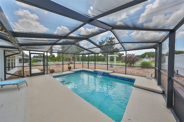 1224 W Del Webb Blvd, Sun City Center, FL 33573 - swimming pool with a patio area and a lanai