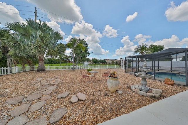 1224 W Del Webb Blvd, Sun City Center, FL 33573 - view of yard with glass enclosure