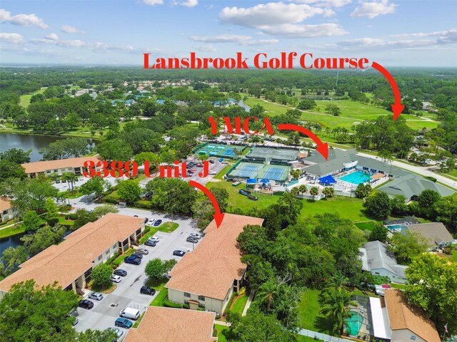 3389 Crystal Ct E J, Unit J, Palm Harbor, FL 34685 - drone / aerial view of a large body of water