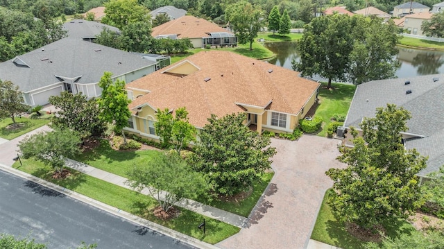 27427 Mistflower Dr, Wesley Chapel, FL 33544 - aerial view of residential area featuring a nearby body of water