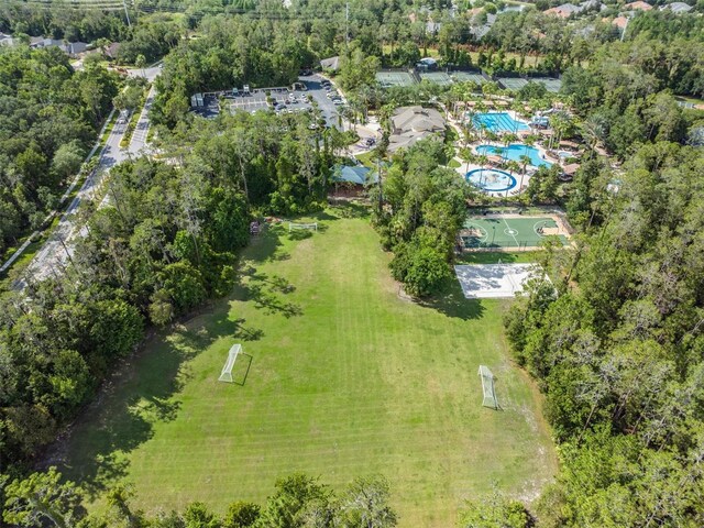 27427 Mistflower Dr, Wesley Chapel, FL 33544 - aerial overview of property's location with a pool area