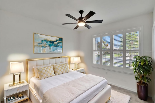 3628 Diving Dove Ln, Bartow, FL 33830 - bedroom featuring carpet floors, baseboards, and ceiling fan