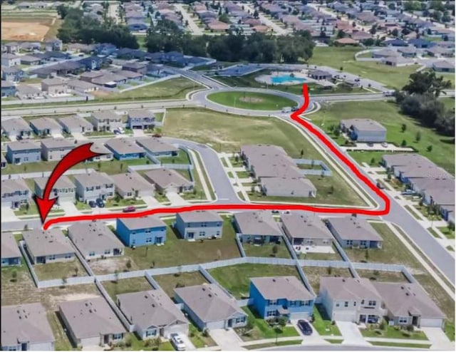 3628 Diving Dove Ln, Bartow, FL 33830 - aerial view of property's location featuring nearby suburban area