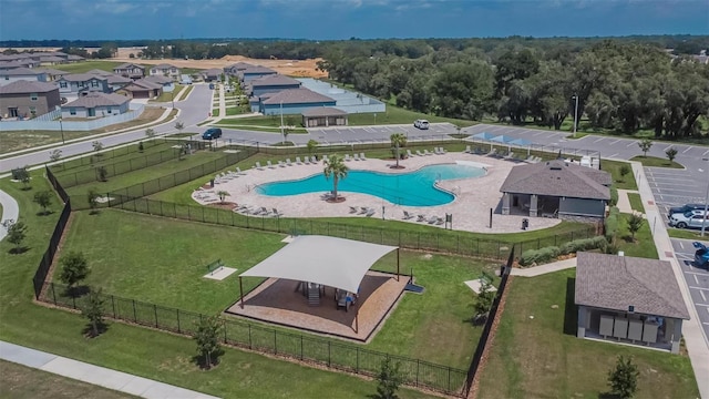 3628 Diving Dove Ln, Bartow, FL 33830 - bird's eye view of a pool area