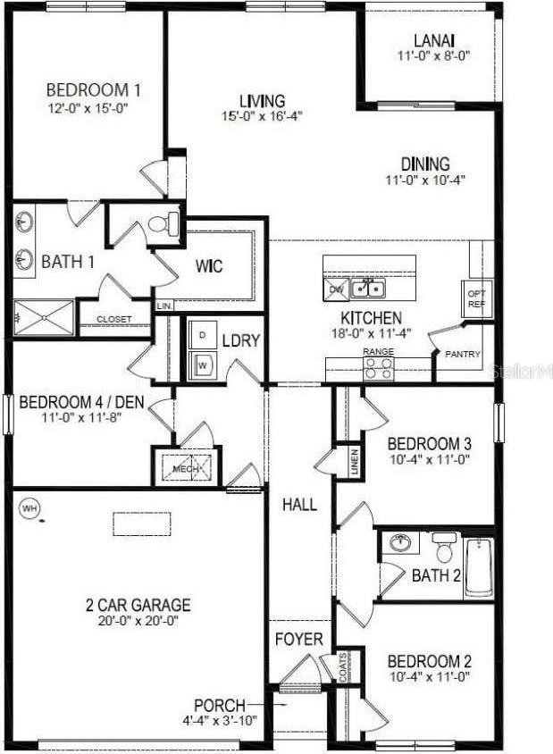 3628 Diving Dove Ln, Bartow, FL 33830 - view of home floor plan