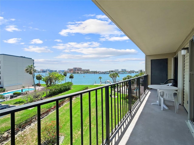 650 Island Way Unit 408, Clearwater Beach, FL 33767 - balcony featuring a water view