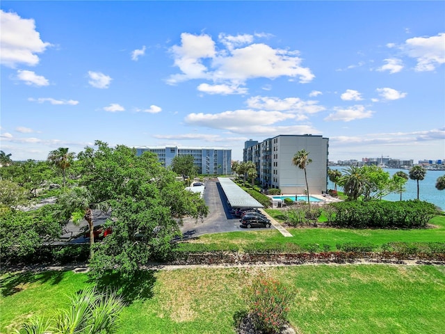 650 Island Way Unit 408, Clearwater Beach, FL 33767 - bird's eye view of a pool