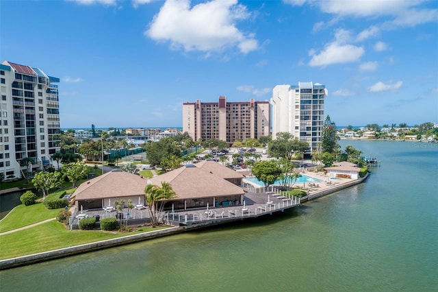 9525 Blind Pass Rd Unit 505, St Pete Beach, FL 33706 - view of urban area featuring a large body of water