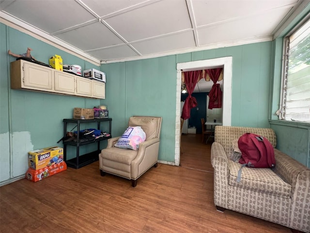 14210 Downing St, Dover, FL 33527 - living area with wood finished floors