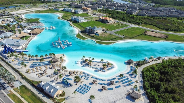 30762 Parrot Reef Ct, Wesley Chapel, FL 33545 - aerial view of a large body of water and a pool