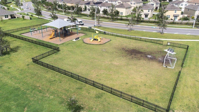30762 Parrot Reef Ct, Wesley Chapel, FL 33545 - aerial view of residential area with a community park