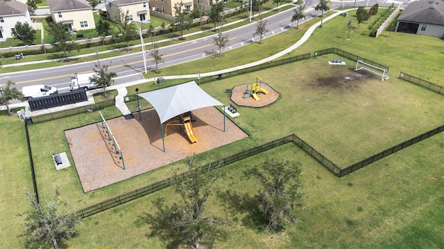 30762 Parrot Reef Ct, Wesley Chapel, FL 33545 - aerial view of residential area with a community park