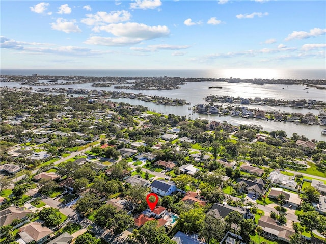 208 Live Oak Ln, Largo, FL 33770 - aerial perspective of suburban area with a nearby body of water