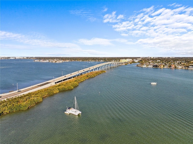 208 Live Oak Ln, Largo, FL 33770 - bird's eye view of a notable bridge and a nearby body of water