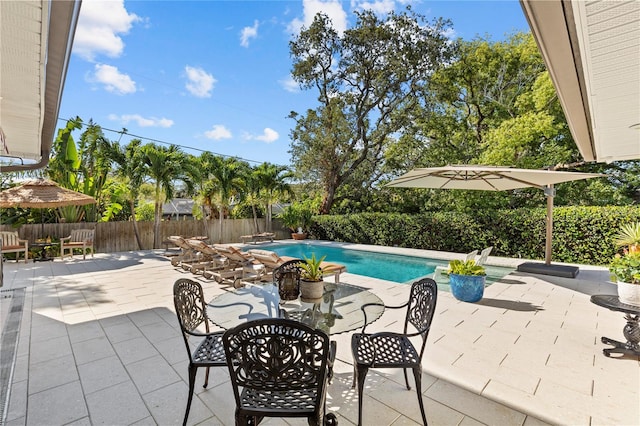 208 Live Oak Ln, Largo, FL 33770 - view of swimming pool featuring a fenced backyard and a patio