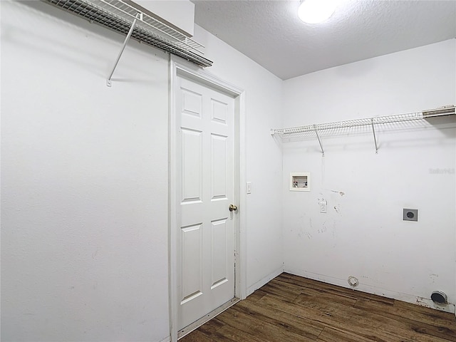 1332 Osceola Hollow Rd, Odessa, FL 33556 - laundry room with washer hookup, dark wood-style floors, and hookup for an electric dryer