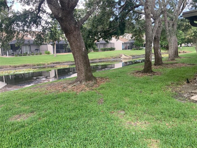 5530 Salem Square Dr N, Palm Harbor, FL 34685 - view of grassy yard featuring a water view