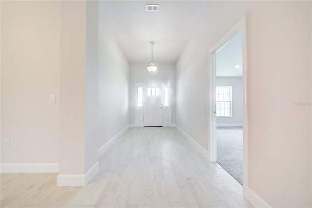 16433 66th Ln E, Parrish, FL 34219 - hall featuring light wood finished floors and baseboards