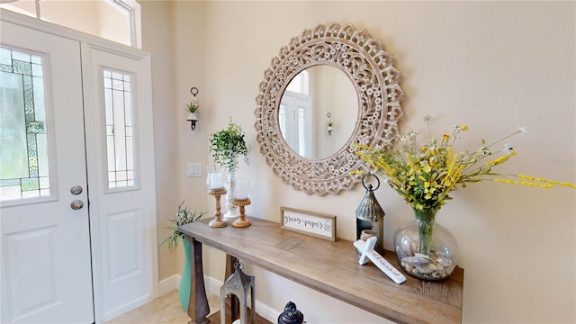 9800 Sago Point Dr, Seminole, FL 33777 - entrance foyer with baseboards