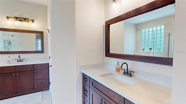9800 Sago Point Dr, Seminole, FL 33777 - bathroom with vanity and tile patterned floors